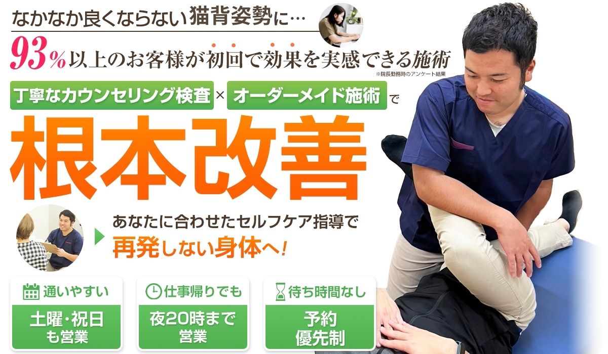 猫背姿勢