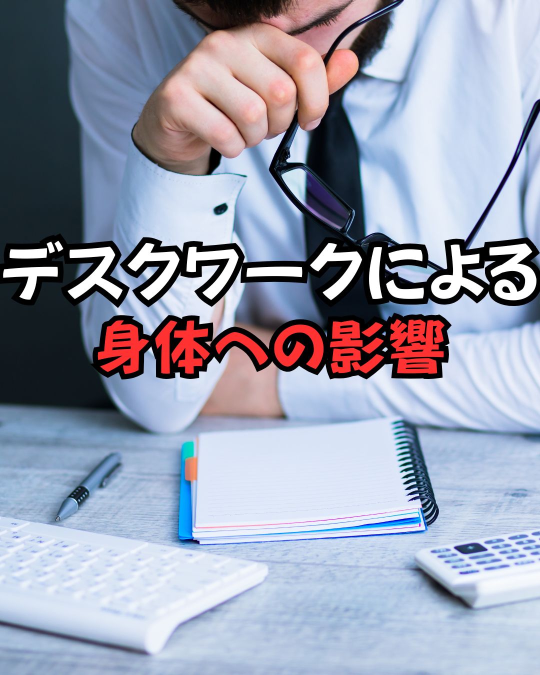デスクワークによる影響