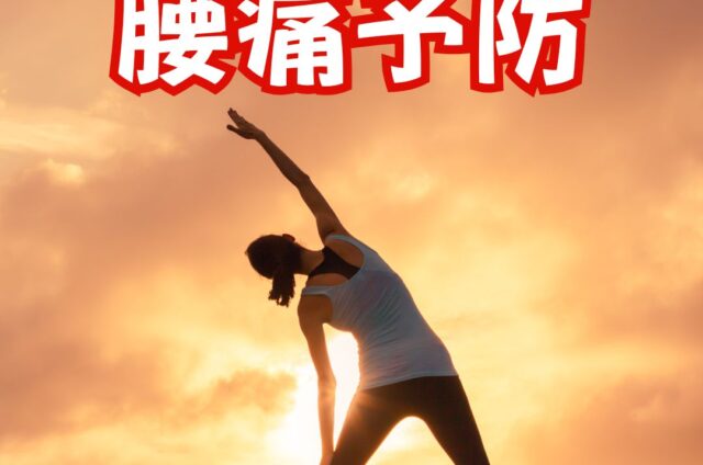 ストレッチ　腰痛予防